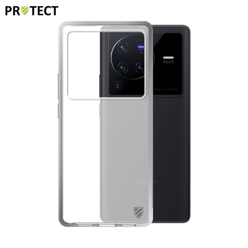 Coque Silicone PROTECT pour Vivo X80 Pro Transparent