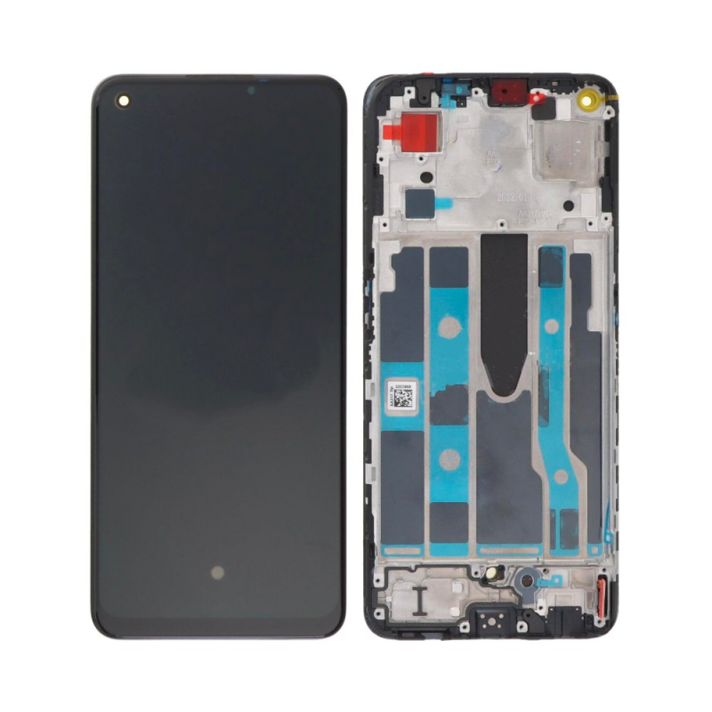 Ecran Tactile Oled avec Châssis OPPO Find X5 Lite/Reno7 5G CPH2371 Noir