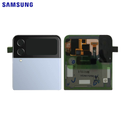 Cache Arrière Original Samsung Galaxy Z Flip 4 5G F721 (Supérieur) GH97-27947D Bleu