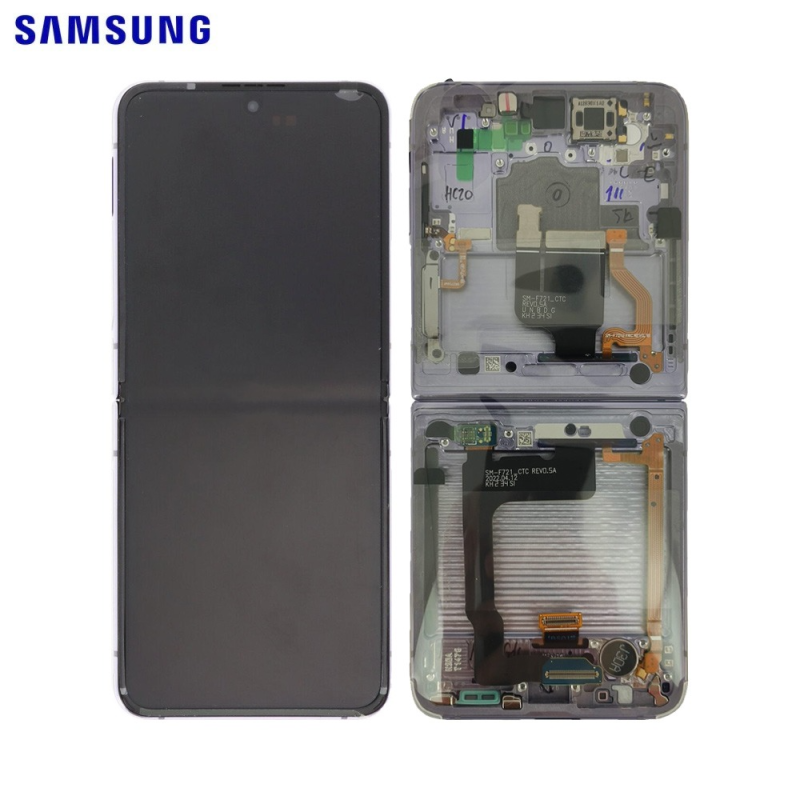 Ecran Tactile Original Samsung Galaxy Z Flip 4 5G F721 GH82-29440B GH82-29441B GH82-30238B GH82-30239B Lavande