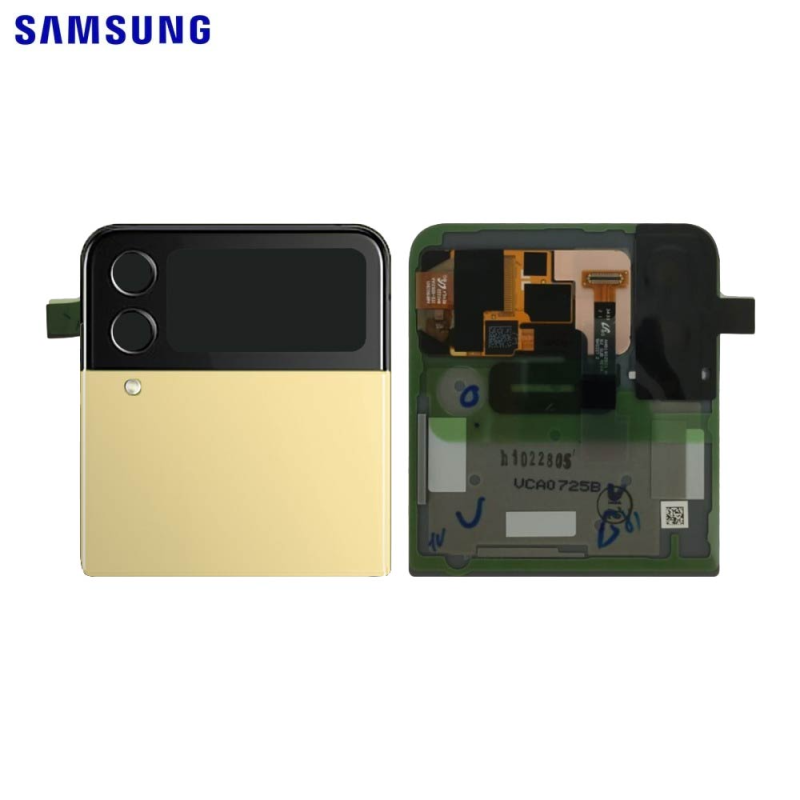 Cache Arrière Original Samsung Galaxy Z Flip 4 5G F721 (Supérieur) GH97-27947G Jaune