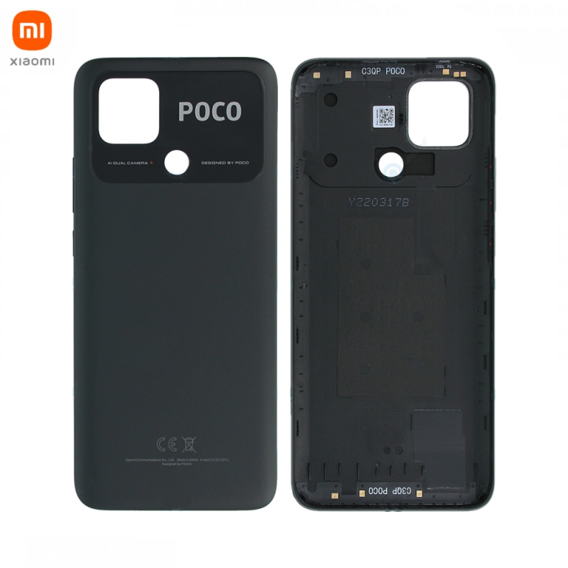 Cache Arrière Original Xiaomi Poco C40 55050001WL9T Noir Puissant