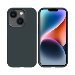 Coque Silicone Compatible pour Apple iPhone 14 ( 18) Noir