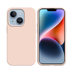 Coque Silicone Compatible pour Apple iPhone 14 ( 19) Rose Gold