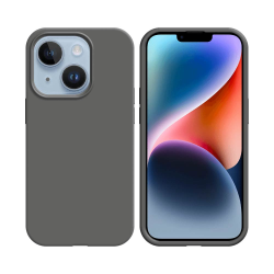 Coque Silicone Compatible pour Apple iPhone 14 ( 34) Gris Foncé