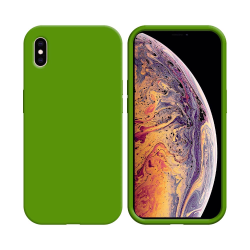 Coque Silicone Compatible pour Apple iPhone XS Max ( 31) Vert Clair