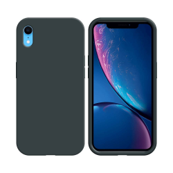 Coque Silicone Compatible pour Apple iPhone XR ( 18) Noir