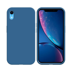 Coque Silicone Compatible pour Apple iPhone XR ( 20) Bleu Marine
