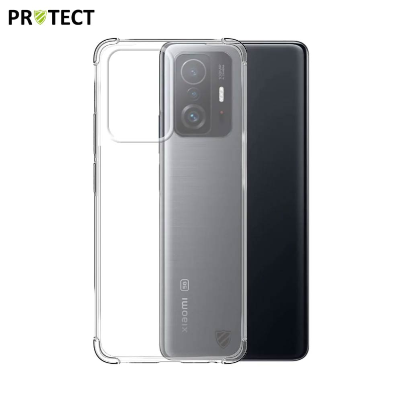 Coque Silicone Renforcée PROTECT pour Xiaomi 11T 5G/11T Pro 5G Transparent