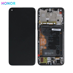 Bloc Écran Complet avec Châssis et Batterie Original Honor 50 Lite 02354FMW Deep Sea Blue