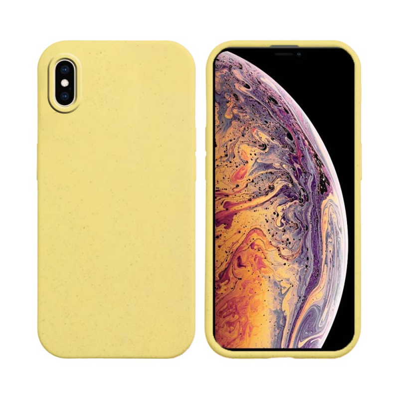 Coque Bambou Biodégradable PROTECT pour Apple iPhone XS Max ( 2) Jaune