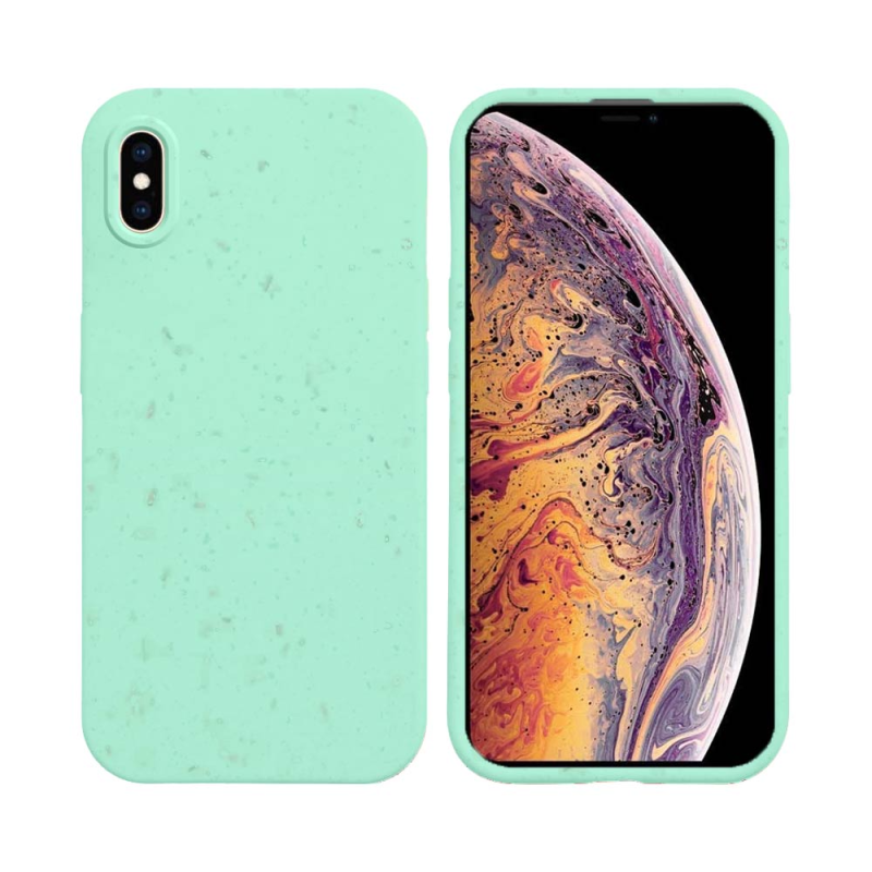 Coque Bambou Biodégradable PROTECT pour Apple iPhone XS Max ( 4) Vert Menthe