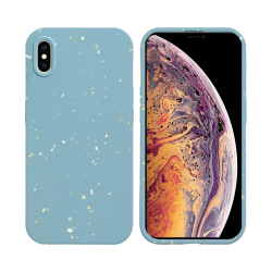 Coque Bambou Biodégradable PROTECT pour Apple iPhone XS Max ( 6) Bleu