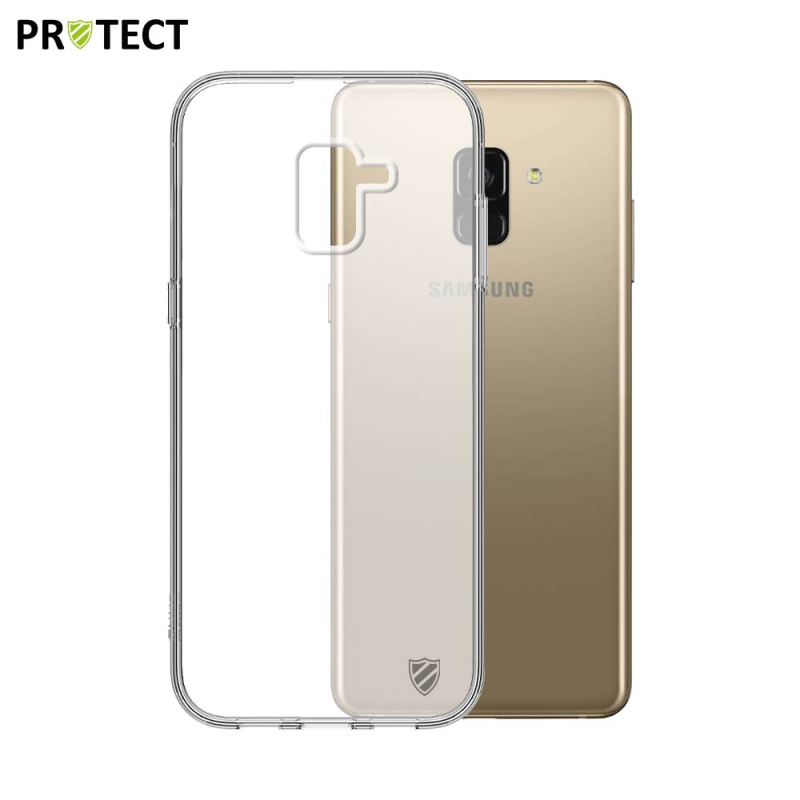 Coque Silicone PROTECT pour Samsung Galaxy A8 Plus 2018 A730 Transparent