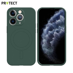 Coque de Protection MagSafe IZ001 PROTECT pour Apple iPhone 11 Pro Max Vert Foncé