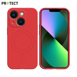 Coque de Protection MagSafe IZ001 PROTECT pour Apple iPhone 13 Rouge