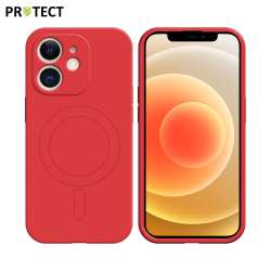Coque de Protection MagSafe IZ001 PROTECT pour Apple iPhone 12 Rouge