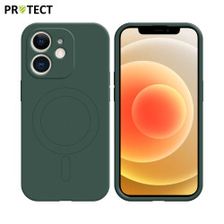 Coque de Protection MagSafe IZ001 PROTECT pour Apple iPhone 12 Vert Foncé