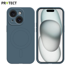 Coque de Protection MagSafe IZ001 PROTECT pour Apple iPhone 15 Plus Bleu