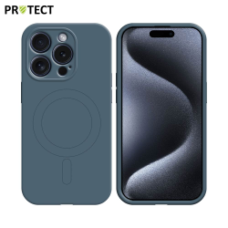 Coque de Protection MagSafe IZ001 PROTECT pour Apple iPhone 15 Pro Max Bleu