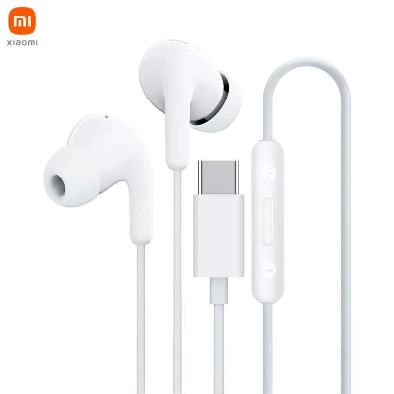 Écouteurs Filaires USB-C Xiaomi BHR8931GL Blanc