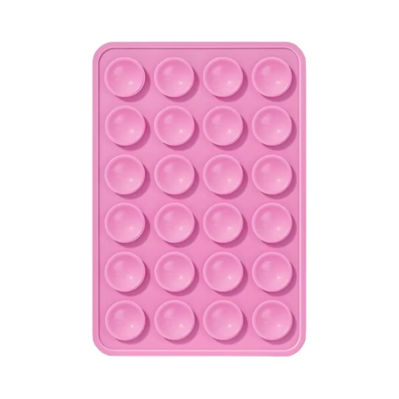Support Ventouse Silicone Universel pour Smartphone Rose