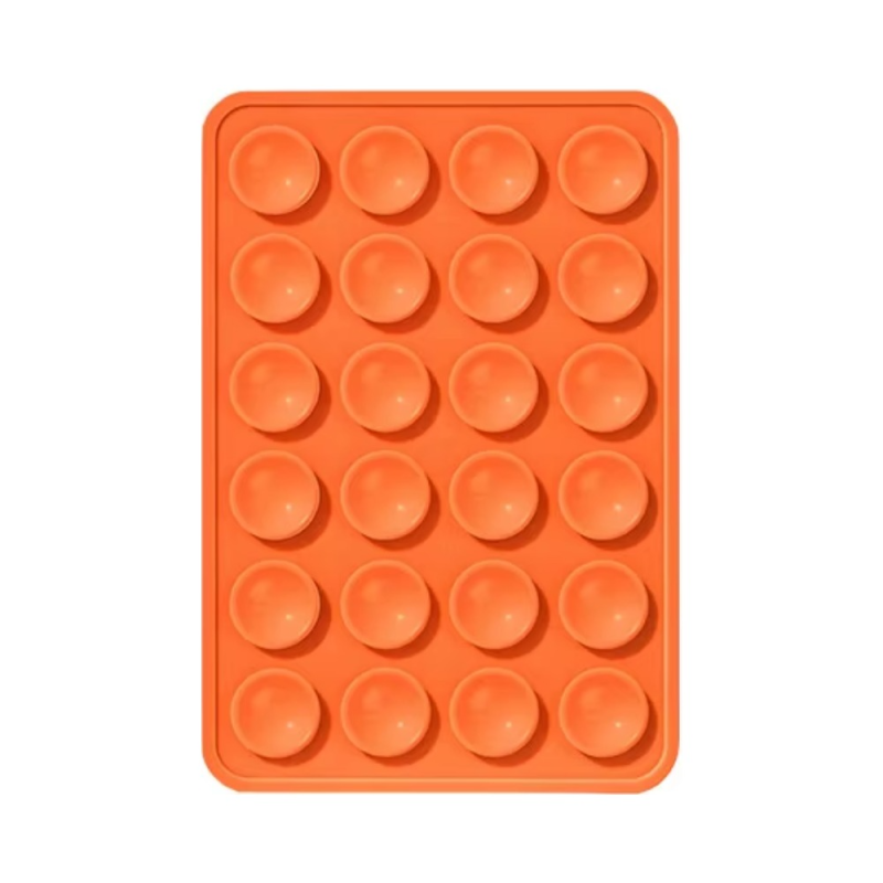Support Ventouse Silicone Universel pour Smartphone Orange