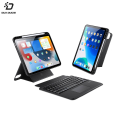 Housse de Protection avec Clavier Rétroéclairé DK Dux Ducis pour Apple iPad 10 AZERTY Noir