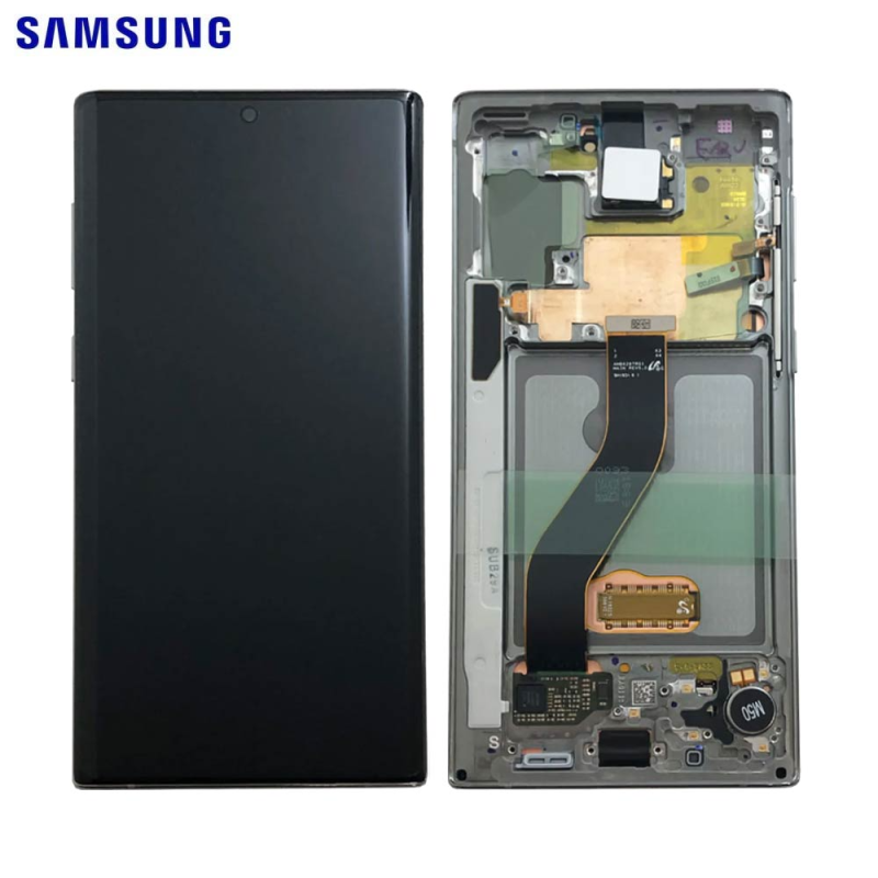 Ecran Tactile Original Samsung Galaxy Note 10 N970 GH82-20817C GH82-20818C Argent