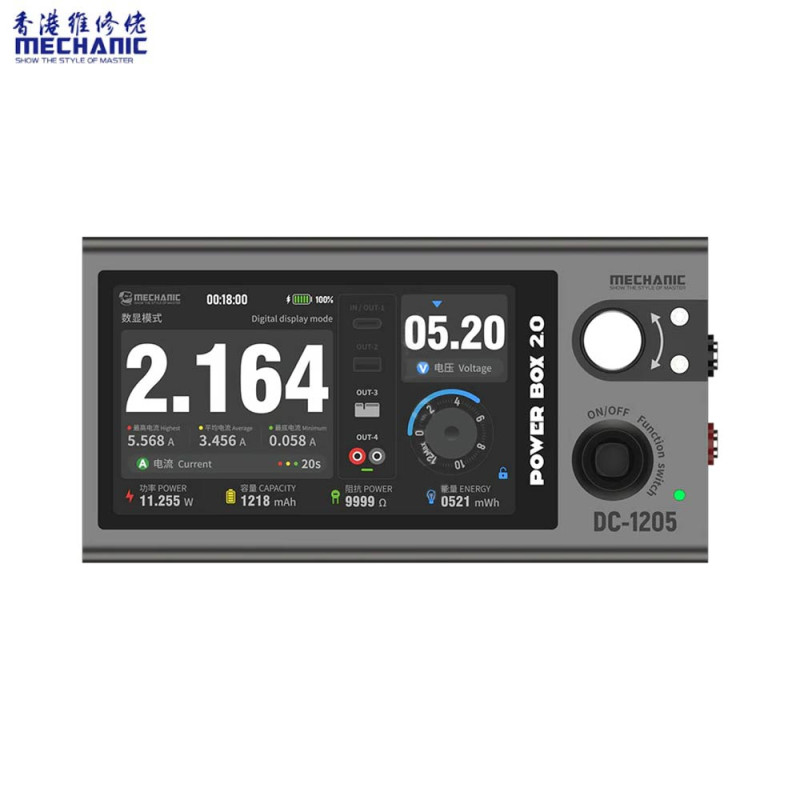 Alimentation Stabilisée Mechanic POWER BOX 2.0 45W Portable avec Batterie 10000mAh 12V 5A