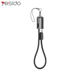 Câble Data USB-C vers USB-C Yesido CA177 Porte Clé Charge Rapide 60W Noir