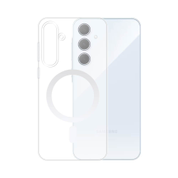 Coque Silicone MagSafe Compatible pour Samsung Galaxy A35 5G A356 Transparent