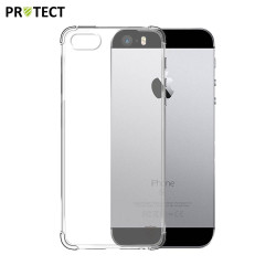 Coque Silicone Renforcée PROTECT pour Apple iPhone SE (1er Gen) Transparent