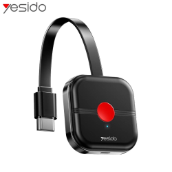 Récepteur d\'Affichage Wifi 5G Yesido TV10 4K Dongle HDMI sans Fil Miracast pour Projecteur et TVHD Noir