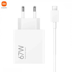Chargeur Secteur USB Xiaomi avec Câble USB-C Hypercharge Combo 67W Blanc