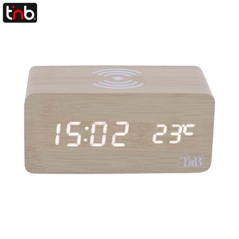 Réveil avec Charge à Induction T\'nb Beige