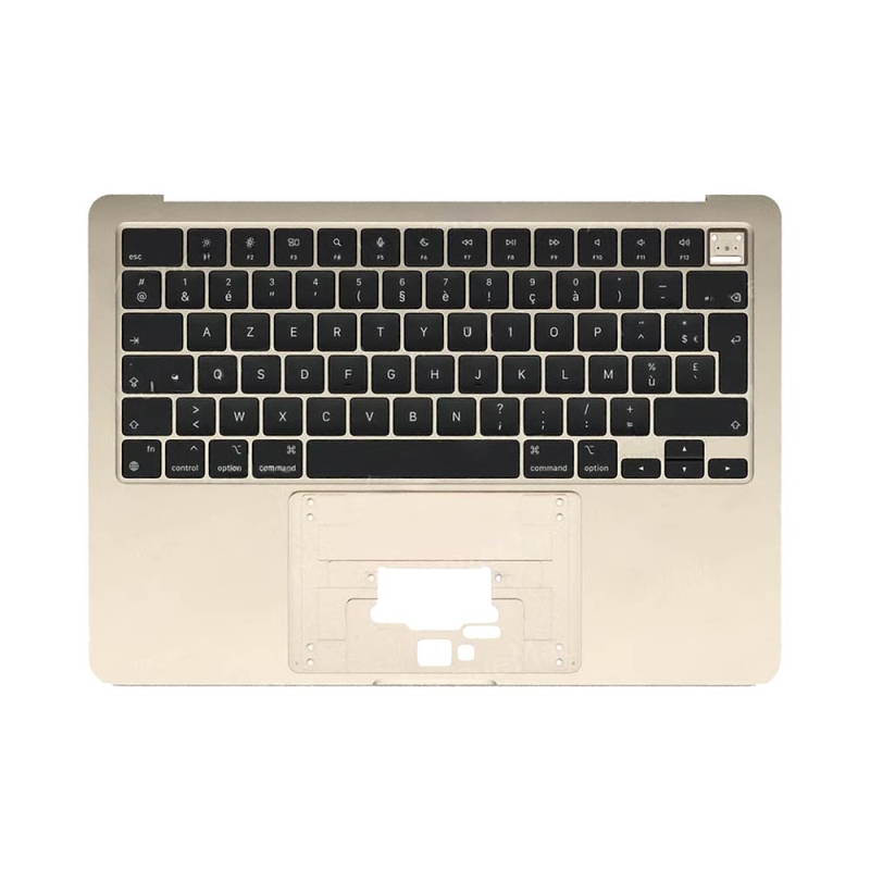 Top Case Apple MacBook Air M2 13\" (2022) A2681 Rétro-Éclairage AZERTY Lumière Stellaire