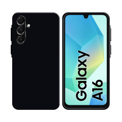 Coque Silicone Compatible pour Samsung Galaxy A16 5G A166/Galaxy A16 4G A165 ( 3) Noir