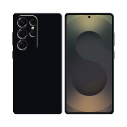 Coque Silicone Compatible pour Samsung Galaxy S25 Ultra S938 ( 3) Noir