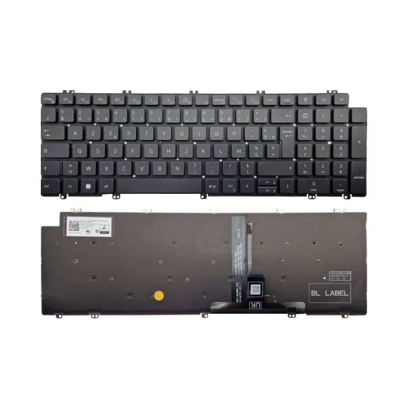 Clavier PC Portable DELL Latitude 5520/ 5521/ 5530/ 5531 (après 2020) AZERTY