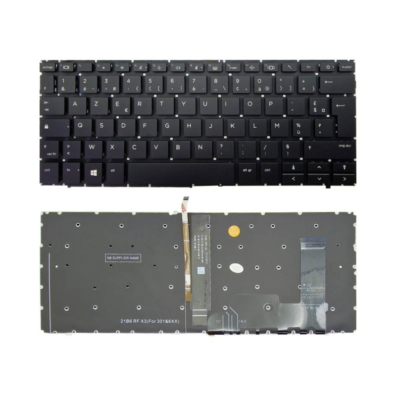 Clavier PC Portable HP EliteBook 830 G9, 835 G9, 840 G10/G9, 845 G10/G9 AZERTY