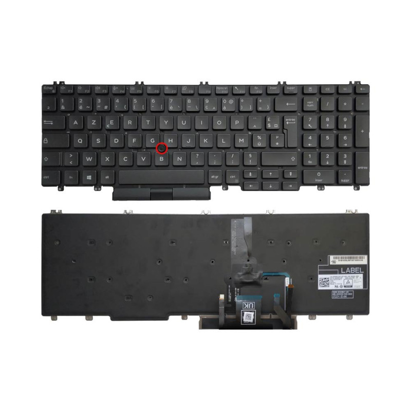 Clavier PC Portable DELL Latitude 5500/ 5501/ 5510/ 5511 AZERTY