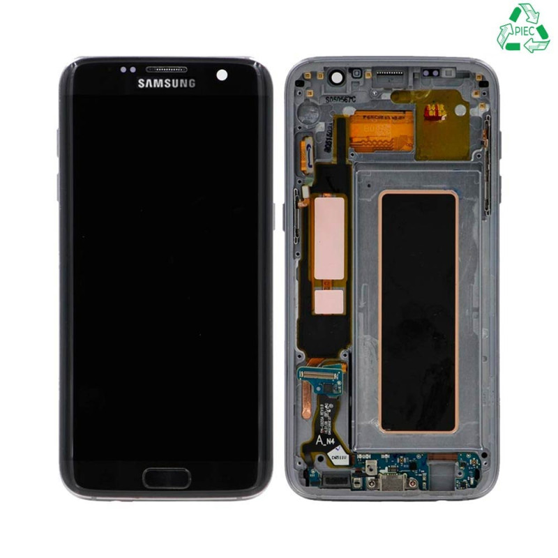 Ecran Tactile Original Refurb avec Châssis (PIEC) Samsung Galaxy S7 Edge G935 Noir