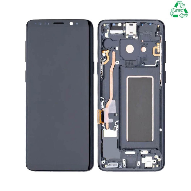 Ecran Tactile Original Refurb avec Châssis (PIEC) Samsung Galaxy S9 G960 Noir