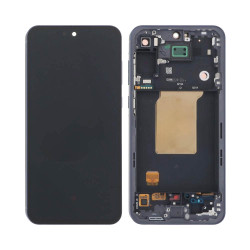 Ecran Tactile Oled avec Châssis Samsung Galaxy A55 5G A556 Bleu Nuit