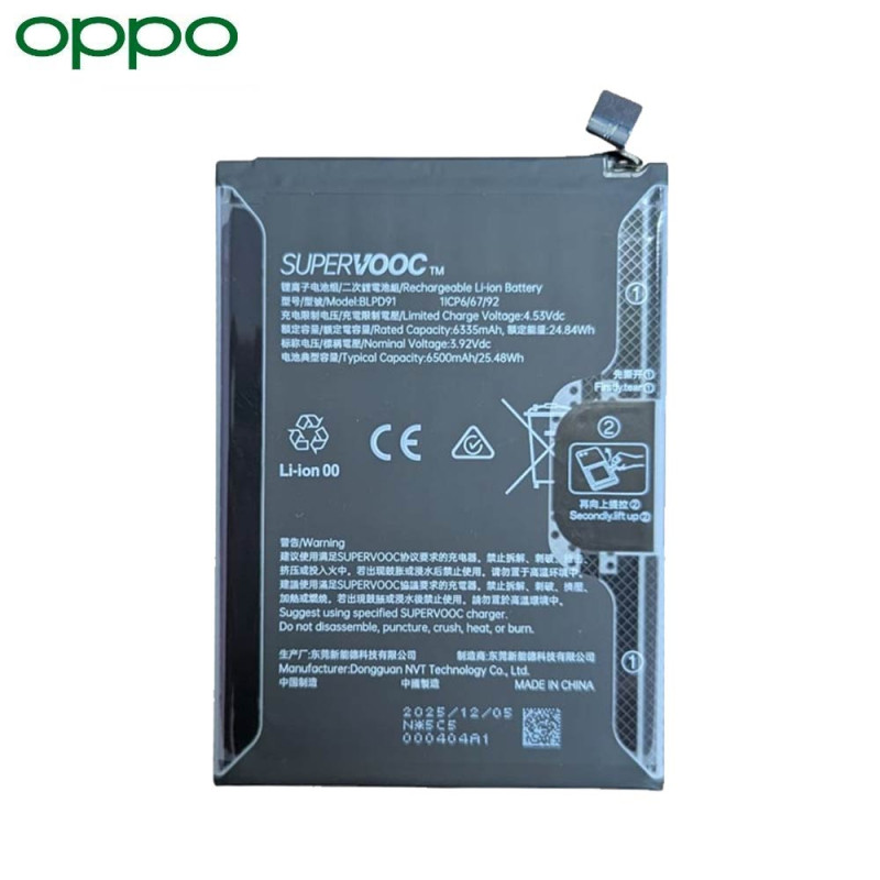 Batterie Originale OPPO Reno15 5G 621035000419 BLPD91