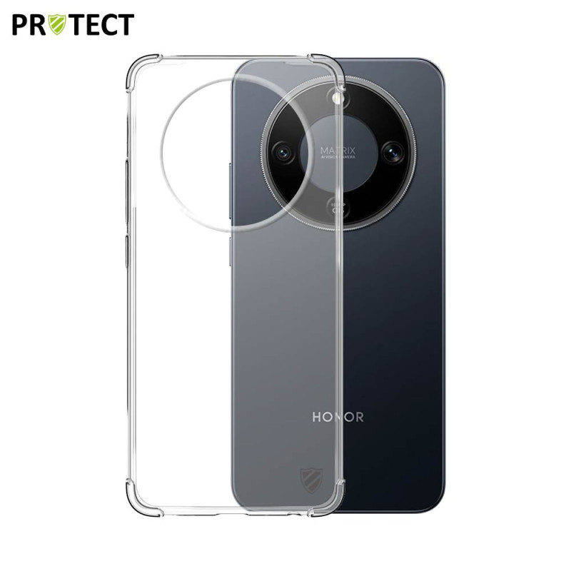 Coque Silicone Renforcée PROTECT pour Honor Magic 8 Lite 5G Transparent
