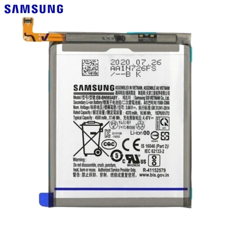 Batterie Originale Samsung Galaxy Note 20 Ultra 5G N986/Galaxy Note 20 Ultra N985 GH82-23333A EB-BN985ABY