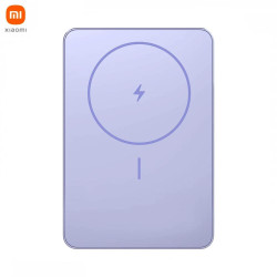 Batterie Externe Power Bank sans Fil Magnétique Xiaomi BHR08PNGL Super Slim 5000mAh Violet
