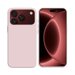 Coque Silicone Compatible pour Apple iPhone 17 Pro Max/iPhone 18 Pro Max 19 Rose Gold